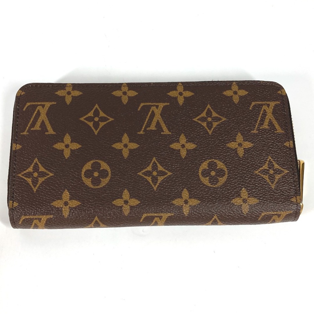 ルイヴィトン LOUIS VUITTON ジッピーウォレット M41895 モノグラム ラウンドファスナー 長財布 モノグラムキャンバス フューシャ  ブラウン 新品同様