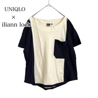 UNIQLO - UNIQLO  iliann loeb  訳あり  バイカラー  Tシャツ  L