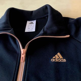 アディダス(adidas)のadidas   ジャージ　上　ローズゴールドジッパー　サイズM(ウェア)