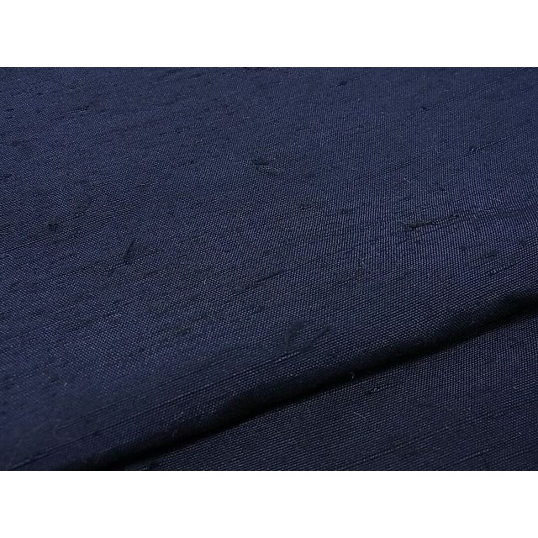 平和屋野田店■男性　髭紬　アンサンブル　色無地　濃藍色　逸品　未使用　n-hj8699 メンズの水着/浴衣(着物)の商品写真