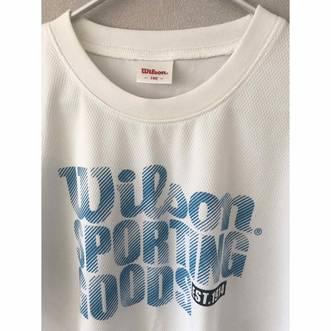 wilson(ウィルソン)のウィルソン　ロゴTシャツ　160 ホワイト キッズ/ベビー/マタニティのキッズ服男の子用(90cm~)(Tシャツ/カットソー)の商品写真