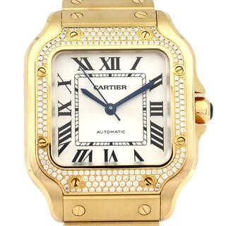 カルティエ(Cartier)のカルティエ サントス･ドゥ･カルティエ MM YG/D WJSA0013 YG 自動巻(腕時計(アナログ))