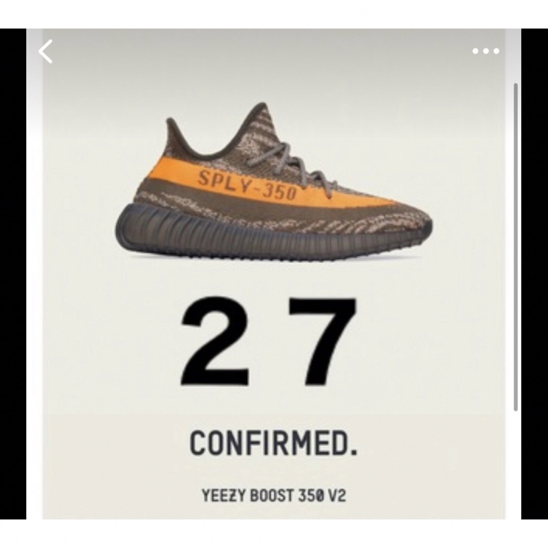 adidas(アディダス)のadidas YEEZY Boost 350 V2 Carbon Beluga メンズの靴/シューズ(スニーカー)の商品写真