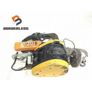 リョービ(RYOBI)の☆中古品☆RYOBI リョービ 100V 電動ウインチ WI-61C リモコン付 荷重60kg 揚程20m 小型 電動ウィンチ 荷揚げ機 吊り具 86509(工具)