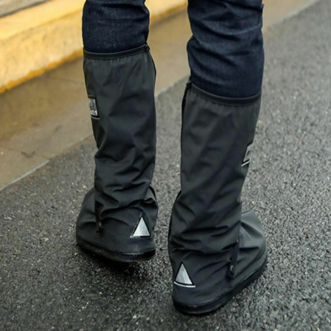 レインシューズXXL防水防汚靴カバーレインブーツコンパクト折りたたみ滑り止め メンズの靴/シューズ(長靴/レインシューズ)の商品写真
