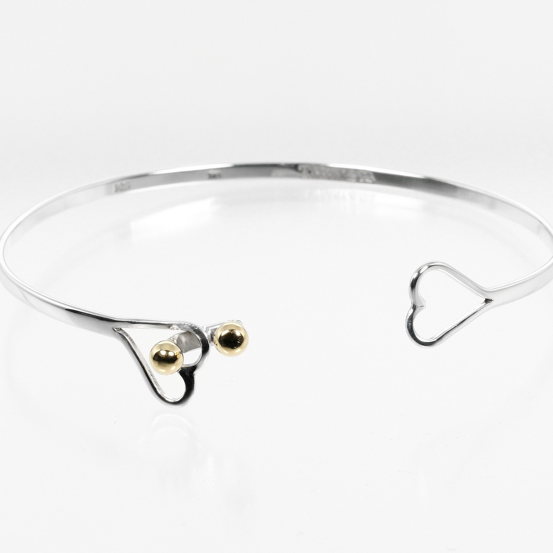 TIFFANY&Co.】ティファニー フック&アイ ダブルハート シルバー TIFFANY&Co.】ティファニー フック&アイ ダブルハート シルバー