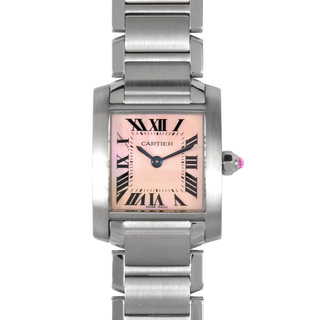 カルティエ(Cartier)のカルティエ Cartier W51028Q3 タンクフランセーズSM 腕時計 ピンク シェル文字盤 3217 レディース【中古】(腕時計)
