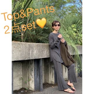 アパルトモンドゥーズィエムクラス(L'Appartement DEUXIEME CLASSE)の アパルトモン　GOOD GRIEF! Thermal Top &Pants(カットソー(長袖/七分))