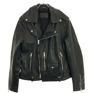 ALLSAINTS オールセインツ SORA BIKER シープレザーダブルライダースジャケット ブラック S(ライダースジャケット)