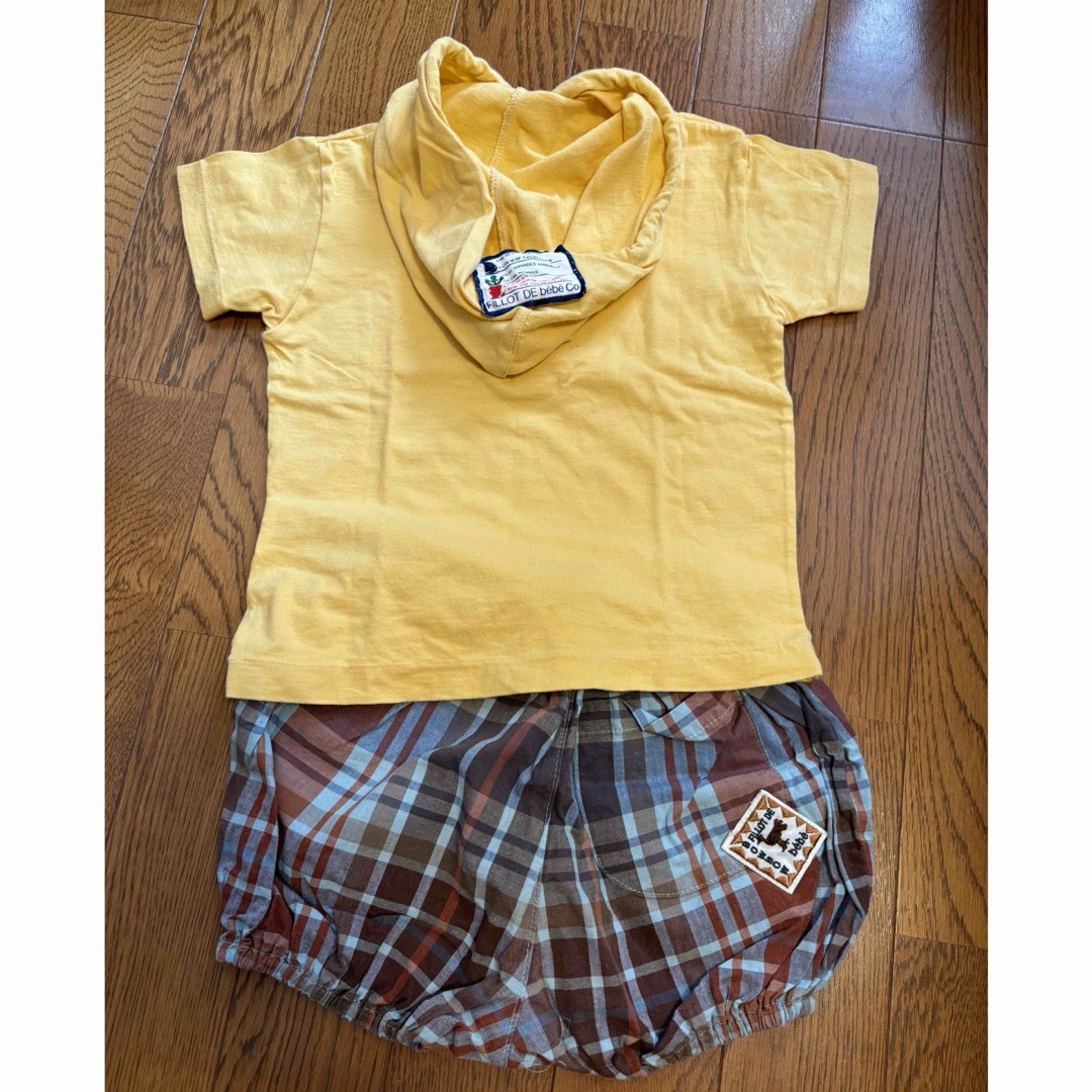 BeBe(ベベ)のbebe セットアップ　80センチ キッズ/ベビー/マタニティのキッズ服男の子用(90cm~)(Tシャツ/カットソー)の商品写真