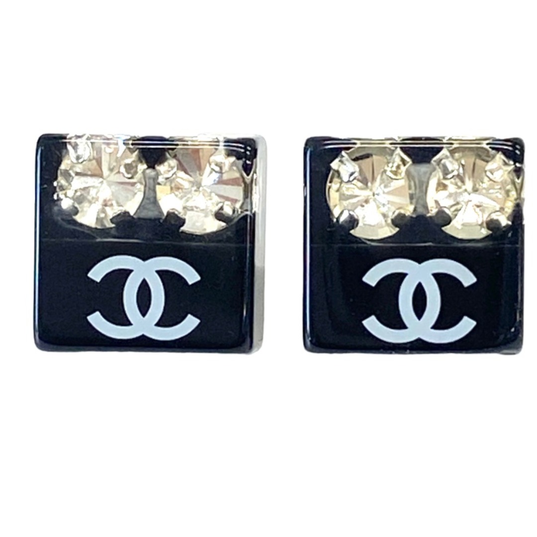 CHANEL(シャネル)の[USED/中古]CHANEL シャネル ピアス ココマーク アクリル スクエア ラインストーン 05P ブラック 中古 tdc-000530-4c レディースのアクセサリー(ピアス)の商品写真