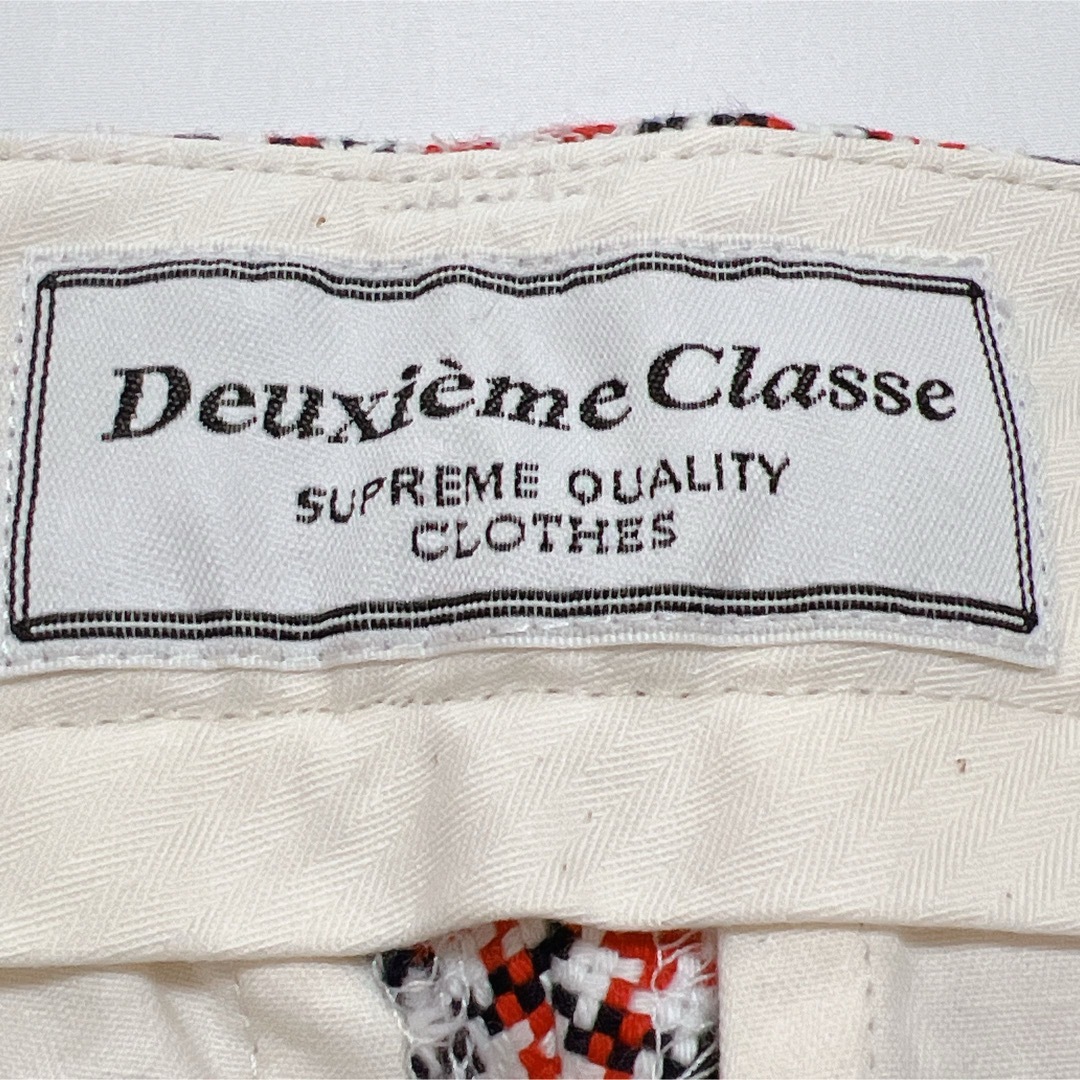 DEUXIEME CLASSE(ドゥーズィエムクラス)の【新品】Deuxieme Classe マットクロスチェッククロップドPT 34 レディースのパンツ(クロップドパンツ)の商品写真