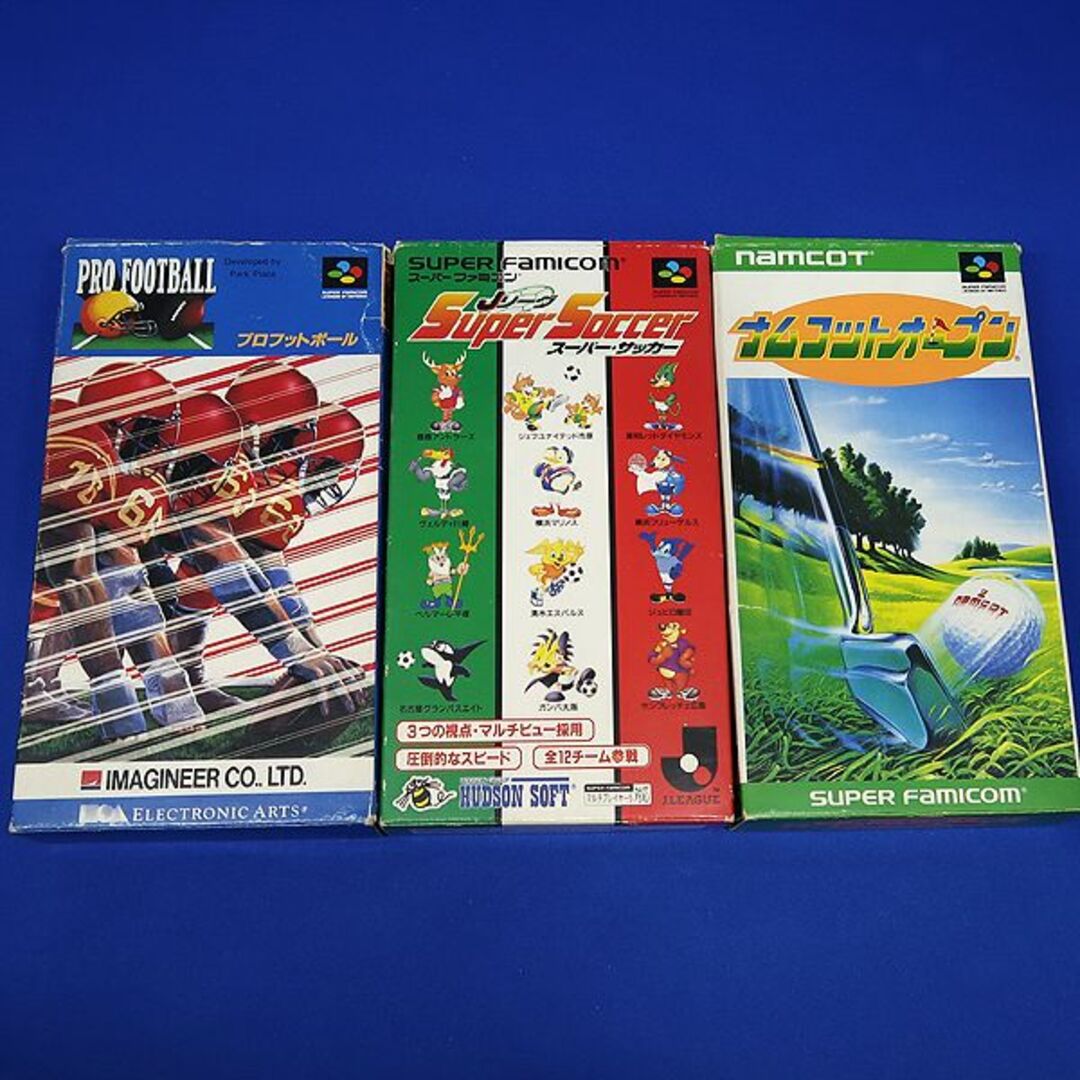 BANDAI NAMCO Entertainment(バンダイナムコエンターテインメント)のBSF11　スーパーファミコン ソフト 3本　ナムコットオープン 他 箱付き エンタメ/ホビーのゲームソフト/ゲーム機本体(家庭用ゲームソフト)の商品写真