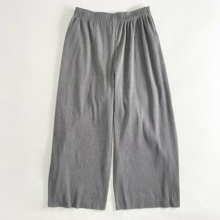 イッセイミヤケ(ISSEY MIYAKE)の10c14 me ISSEY MIYAKE ミーバイ イッセイミヤケ クロップド プリーツパンツ グレー 紐ベルト PLEATS PANTS MI73FF522(その他)