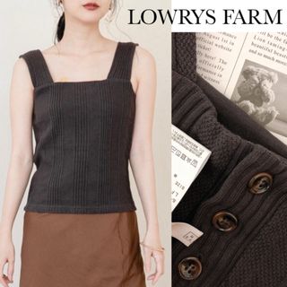 ローリーズファーム(LOWRYS FARM)のローリーズファーム ジャガード スクエア 2way タンク(カットソー(半袖/袖なし))