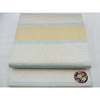 平和屋野田店■全通柄袋帯　綴れ　ワンポイント　鈴　金銀糸　逸品　n-ea1549(帯)