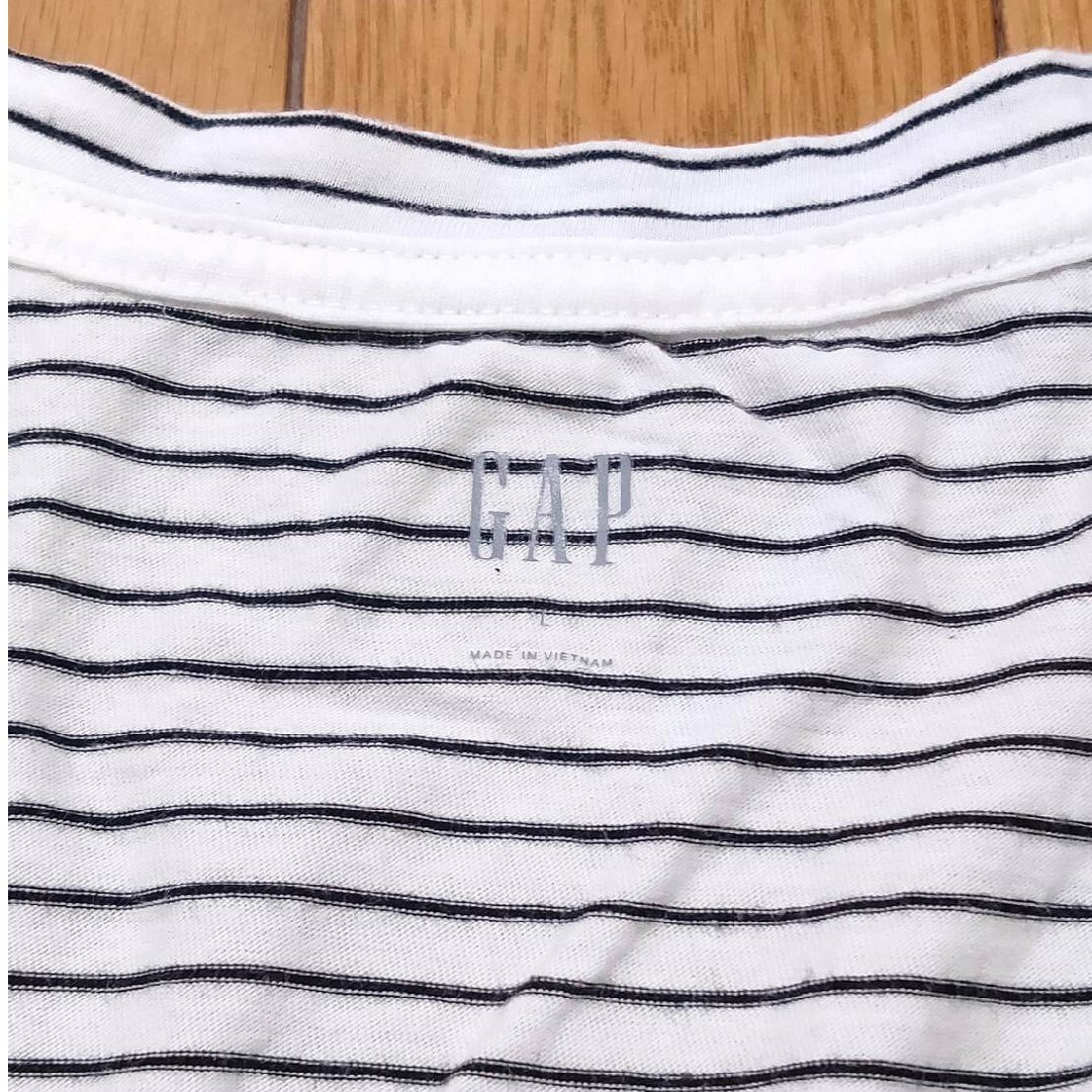 GAP(ギャップ)のGAP　ギャップ　ボーダー　Ｔシャツ レディースのトップス(Tシャツ(半袖/袖なし))の商品写真