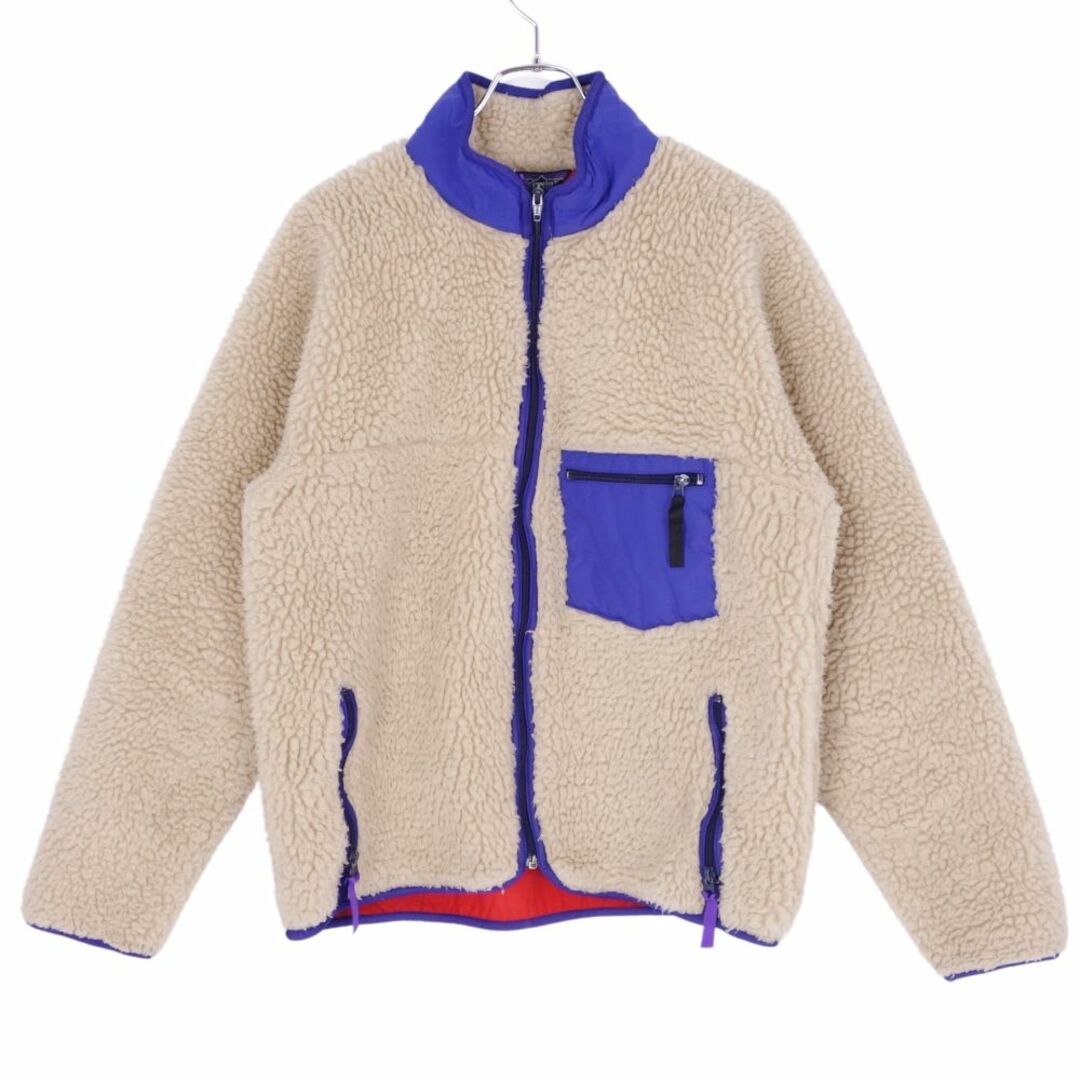 Patagonia レトロX カーディガン 広がっ L ベージュ/ブルー USA製 Patagonia レトロX カーディガン 広がっ L ベージュ/ブルー USA製