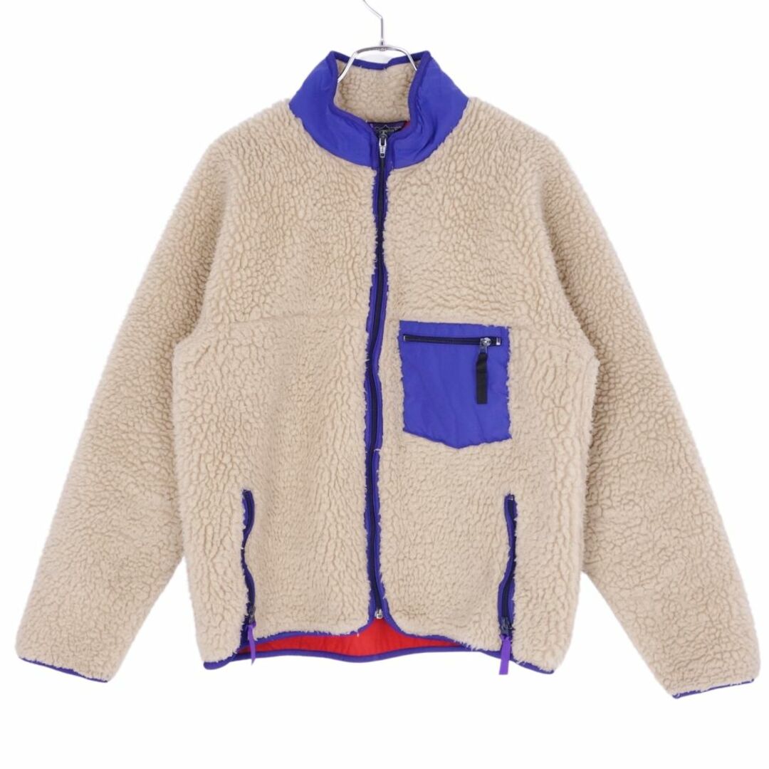 patagonia(パタゴニア)の美品 1988年パタゴニア PATAGONIA ジャケット レトロパイルカーディガン 23011 F8 88年 アウター メンズ アメリカ製 L ベージュ/ブルー メンズのジャケット/アウター(その他)の商品写真