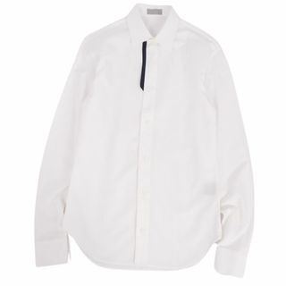 ディオールオム(DIOR HOMME)の美品 ディオールオム DIOR HOMME シャツ ロングスリーブ コットン トップス メンズ イタリア製 37(M相当) ホワイト(シャツ)