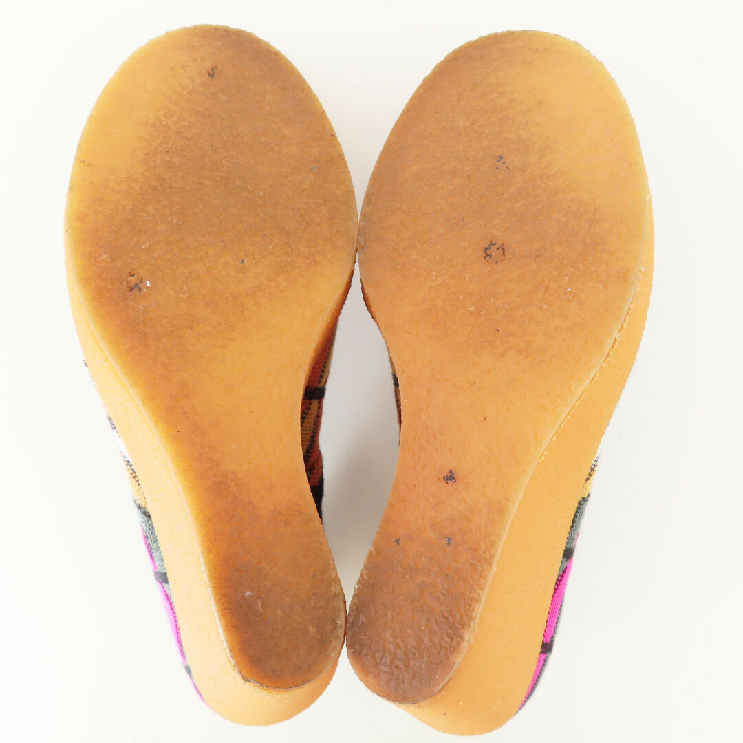 MISSONI(ミッソーニ)のK03 MISSONI ミッソーニ デザイン 総柄 ニット 厚底 サンダル パンプス 37 マルチカラー レディースの靴/シューズ(ハイヒール/パンプス)の商品写真