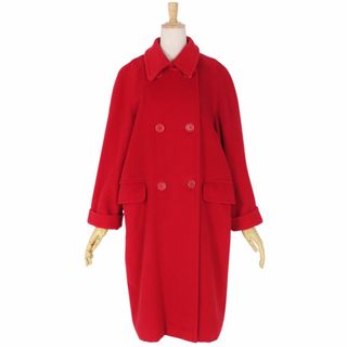 マックスマーラ(Max Mara)のマックスマーラ Max Mara コート 白タグ ロングコート ダブルブレスト 無地 ウール アウター レディース JI40 USA6 FB38(M相当) レッド(その他)