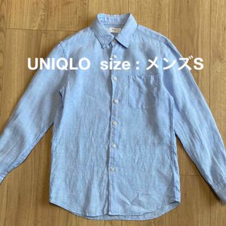 ユニクロ(UNIQLO)のUNIQLO ユニクロ リネン 長袖 シャツ メンズ S(シャツ)