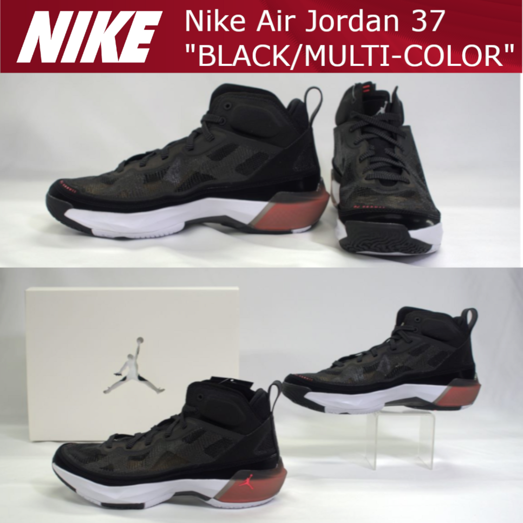 NIKE ナイキ エアジョーダン 37PF ブラックホワイト 26.5cm
