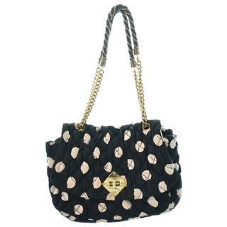 モスキーノ(MOSCHINO)のMOSCHINO モスキーノ ショルダーバッグ - 黒x白(ドット) 【古着】【中古】(ショルダーバッグ)