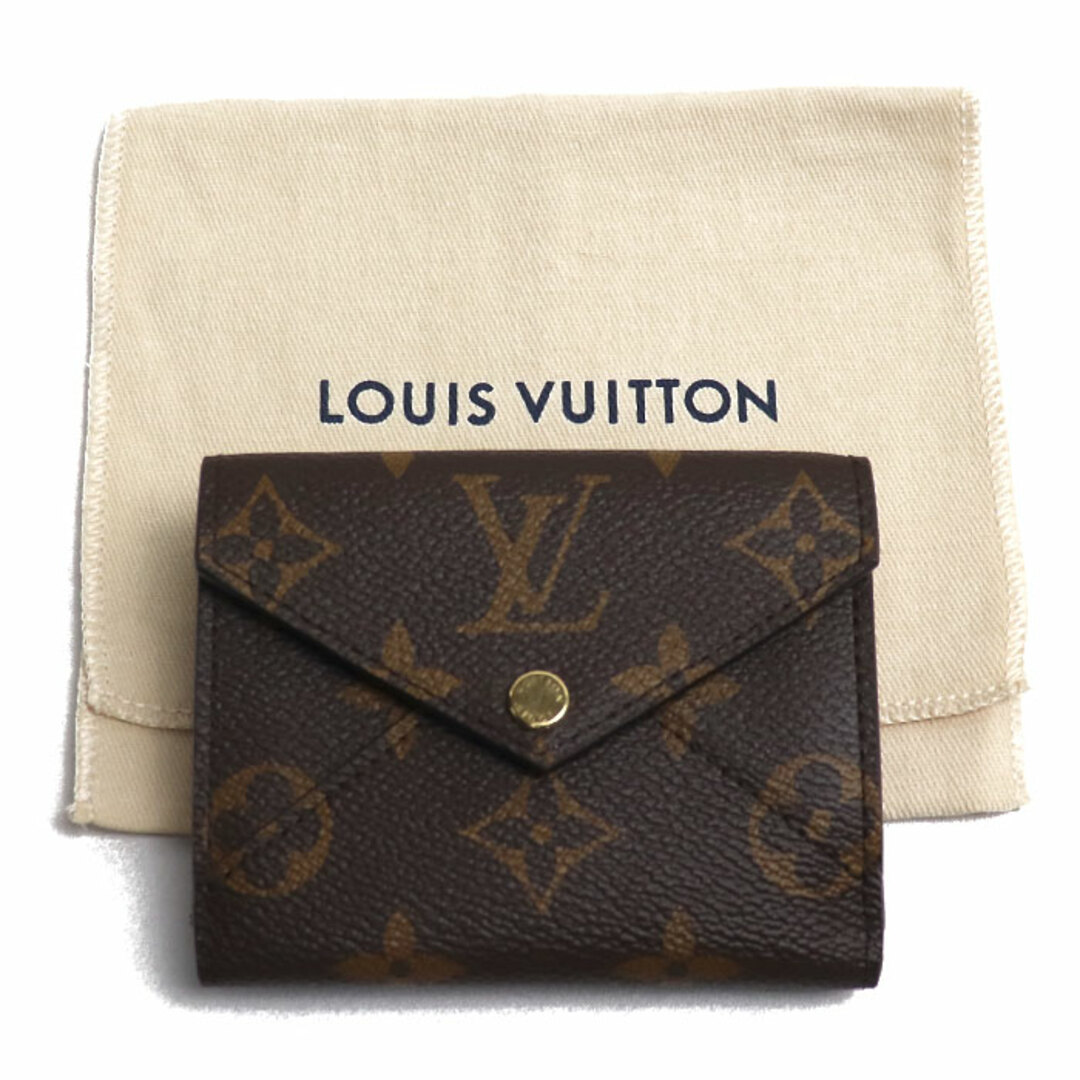 LOUIS VUITTON(ルイヴィトン)のLOUIS VUITTON ルイ・ヴィトン ポルトフォイユセレスト 三つ折り財布 モノグラム ブラウン ローズバレリーヌ M81665 ICチップ レディース【中古】【美品】 レディースのファッション小物(財布)の商品写真