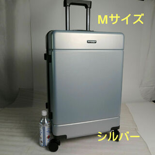 ス79　Mサイズ　シルバー　スーツケース　キャリーケース　在庫処分(スーツケース/キャリーバッグ)
