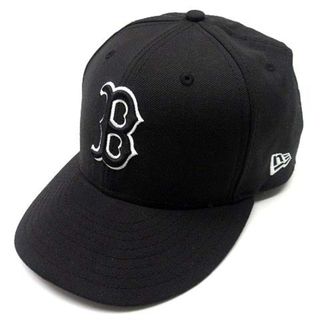 ニューエラー(NEW ERA)のニューエラ MLB ボストンレッドソックス キャップ 黒 ブラック 56.8cm(その他)