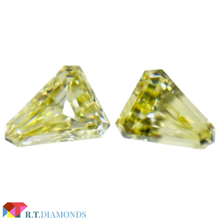 FANCY LIGHT YELLOW 0.311ct＆0.346ct(その他)