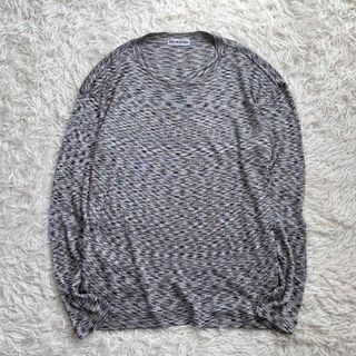 イッセイミヤケ(ISSEY MIYAKE)の【美品】ISSEY MIYAKE 春ニット セーター　カスリ柄　90s 本人期(ニット/セーター)