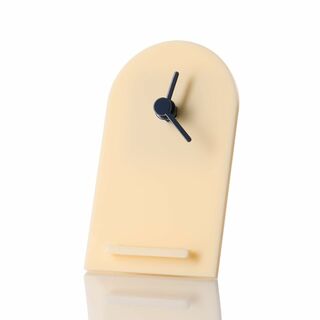 【色: Vanilla】Ludahouse アナログ 卓上時計 オフィス用 寝室(置時計)