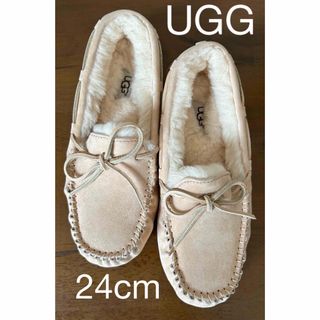UGG - 新品・未使用 UGG アンスレー モカシン ヒッコリーサンド 24cmの UGG - 新品・未使用 UGG アンスレー モカシン ヒッコリーサンド 24cmの