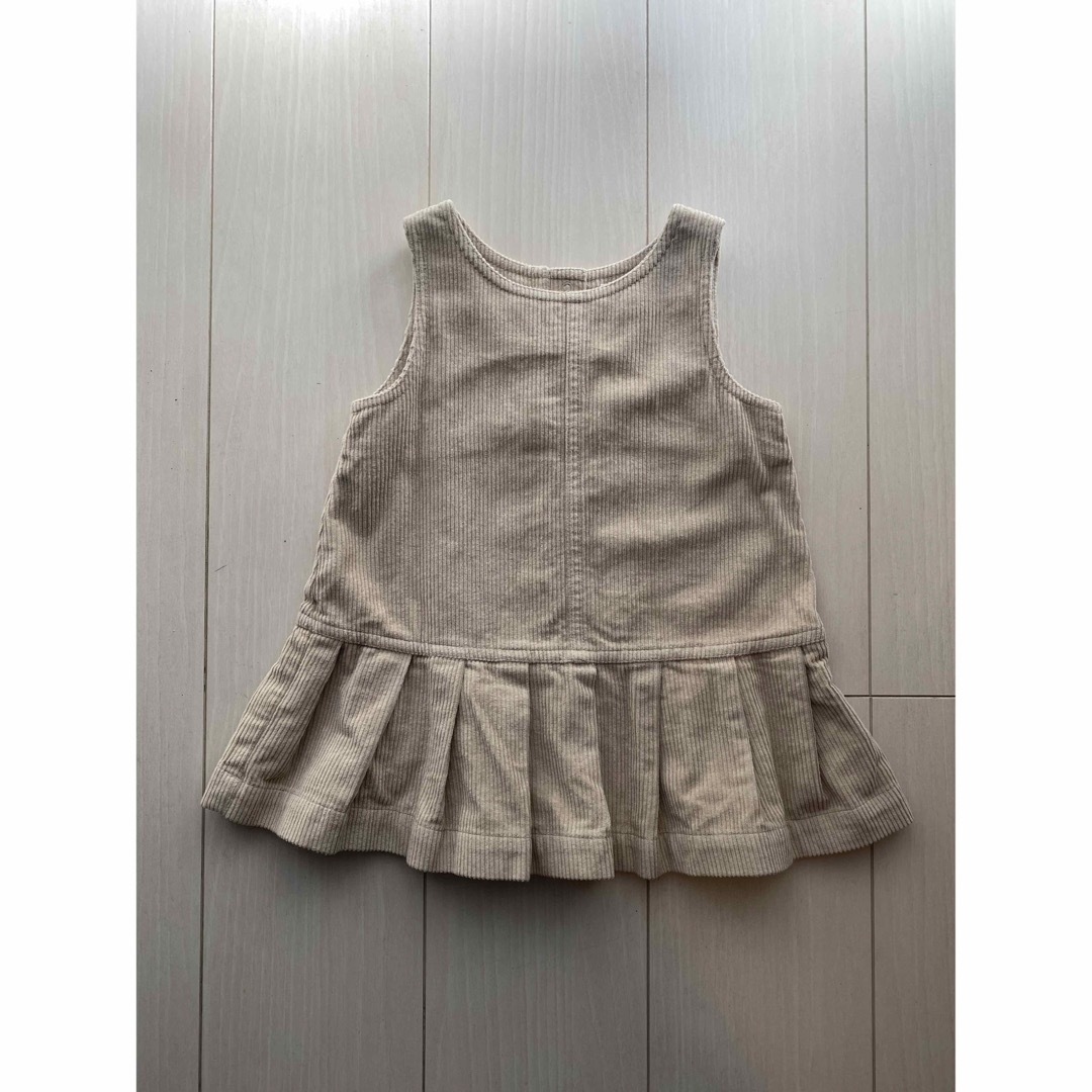 GAP Kids(ギャップキッズ)のGAP プリーツ コーデュロイ ジャンパースカート キッズ/ベビー/マタニティのキッズ服女の子用(90cm~)(ワンピース)の商品写真