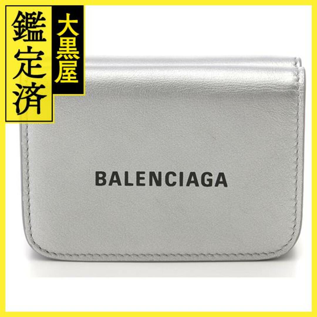 Balenciaga(バレンシアガ)のBALENCIAGA　キャッシュミニウォレット　シルバー　レザー　【437】 レディースのファッション小物(財布)の商品写真