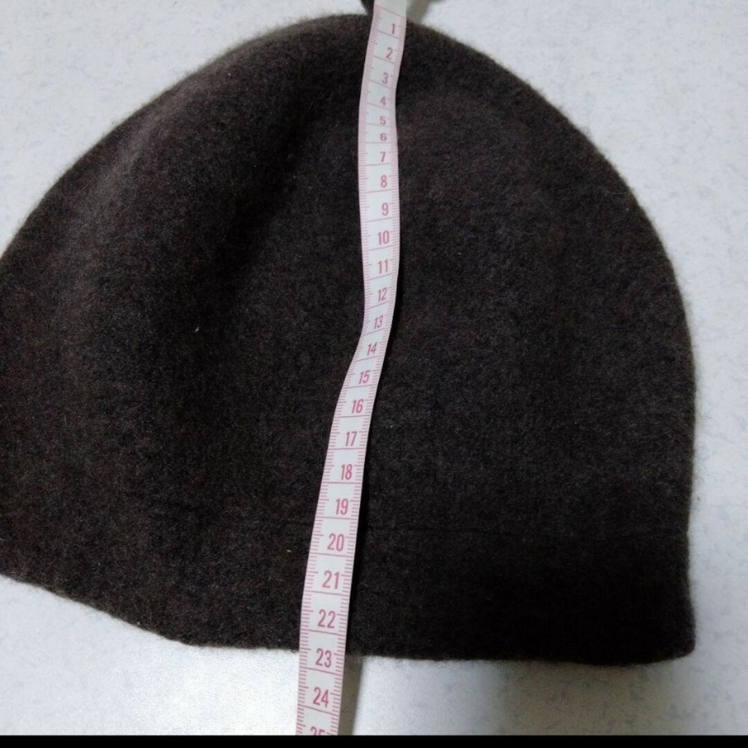 maison de soil(メゾンドソイル)のメゾンドソイル　フェルト帽　グレー　レディース　キッズ　小さめ レディースの帽子(ハンチング/ベレー帽)の商品写真
