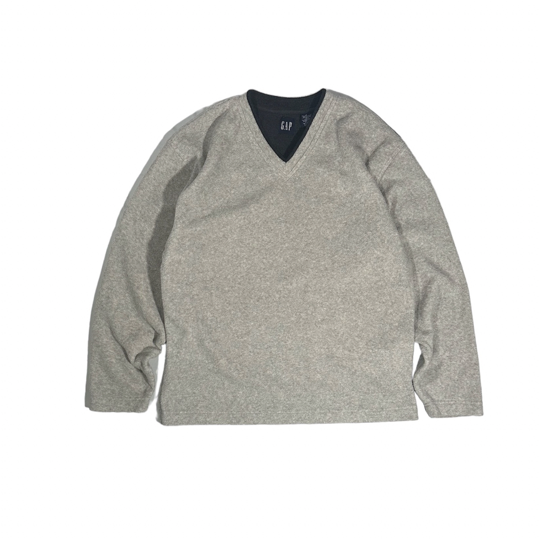 GAP(ギャップ)のold gap v neck fleece pullover oatmeal メンズのトップス(スウェット)の商品写真