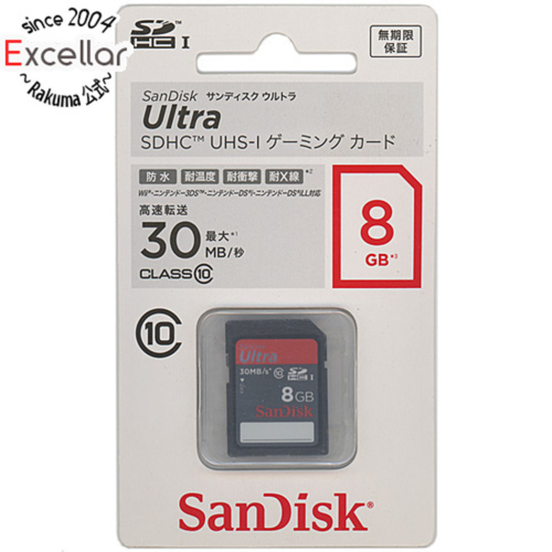 SanDisk - SanDisk SDHCメモリーカード SDSDUG-008G-J35 8GBの通販 by