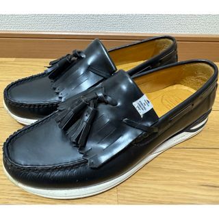 VISVIM - visvim FABRO FOLK 黒 US10 28cm タッセル ローファー