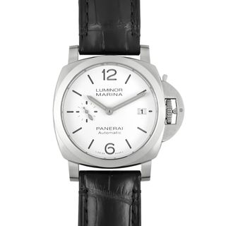 パネライ(PANERAI)のパネライ PANERAI PAM01371 ルミノール クアランタ Y番(2022年製造) 腕時計 ホワイト文字盤 デイト スモールセコンド メンズ【中古】(腕時計(アナログ))