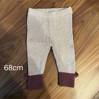 ザラキッズ(ZARA KIDS)の未使用！ZARA ニットレギンス 68cm(パンツ)