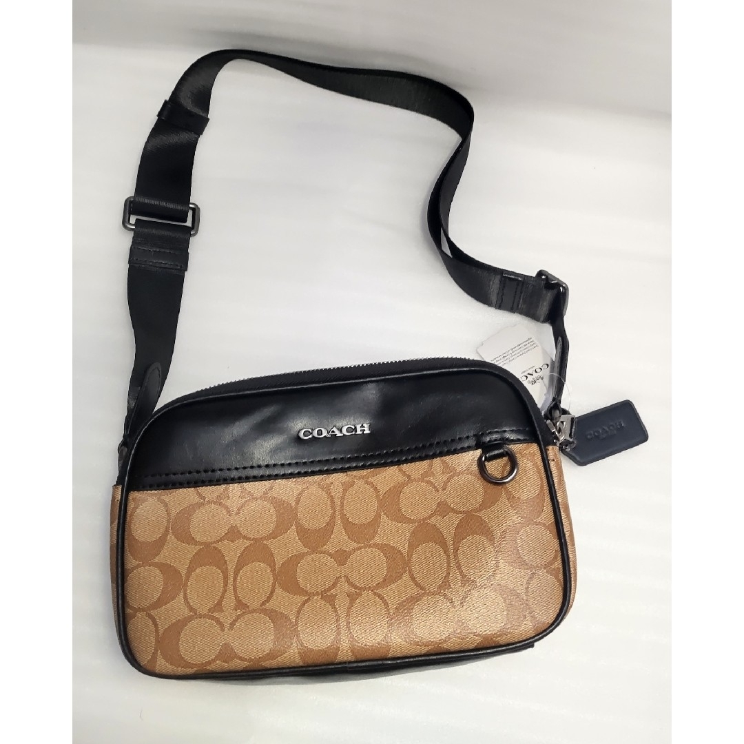 新品 未使用 COACH コーチ ショルダーバッグ シグネチャー ブラウン 新品 未使用 COACH コーチ ショルダーバッグ シグネチャー ブラウン