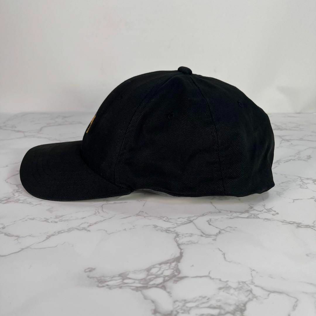 STUSSY(ステューシー)の【90s・紺タグ】OLD STUSSY HATS キャップ　帽子　ロゴ刺繍　黒 メンズの帽子(キャップ)の商品写真