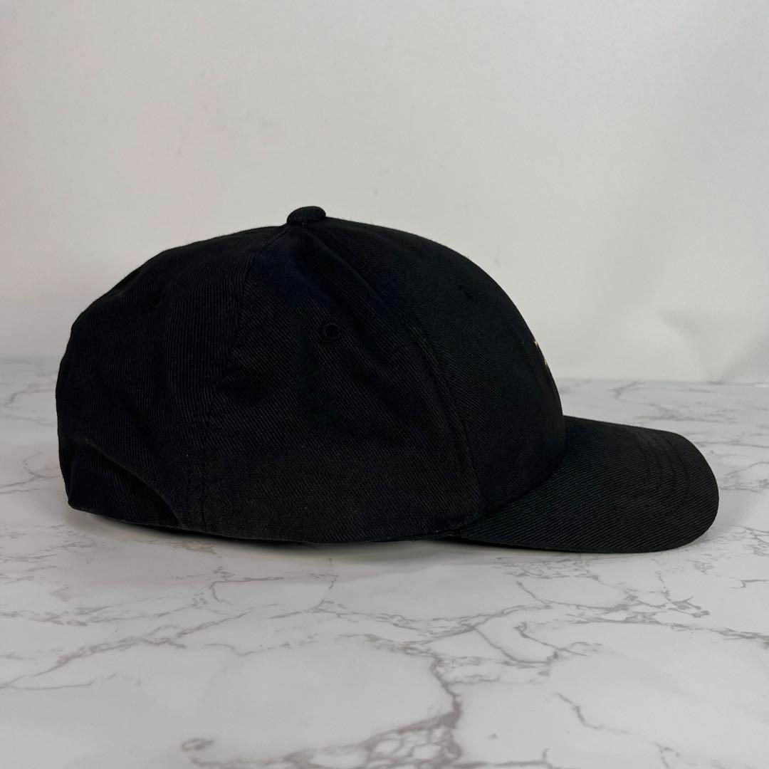 STUSSY(ステューシー)の【90s・紺タグ】OLD STUSSY HATS キャップ　帽子　ロゴ刺繍　黒 メンズの帽子(キャップ)の商品写真