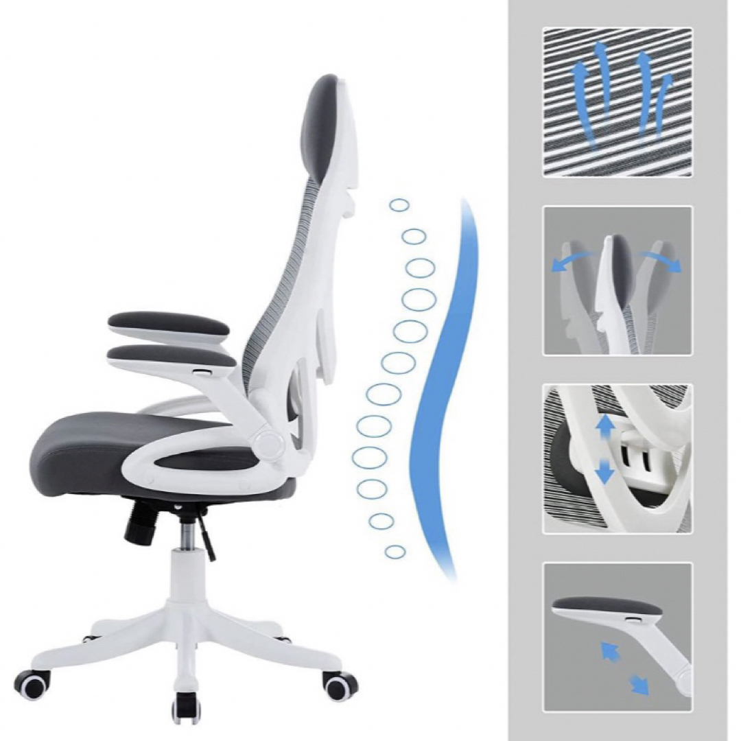 【未開封】NORDICANA エルゴノミクスデスクチェア インテリア/住まい/日用品の椅子/チェア(デスクチェア)の商品写真