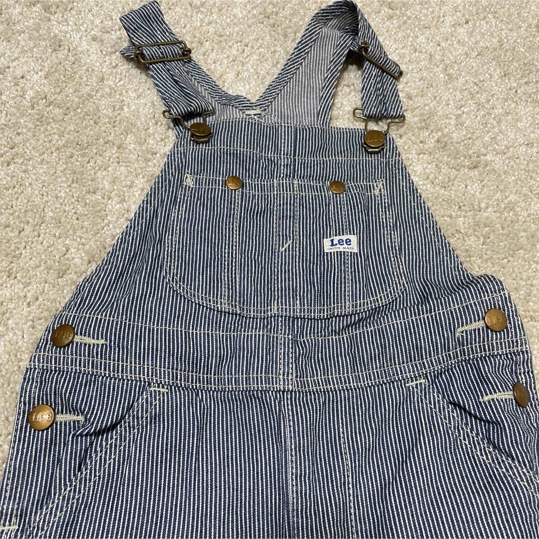 Lee(リー)のLee  オーバーオール　ストライプ　子ども　100cm キッズ/ベビー/マタニティのキッズ服男の子用(90cm~)(パンツ/スパッツ)の商品写真