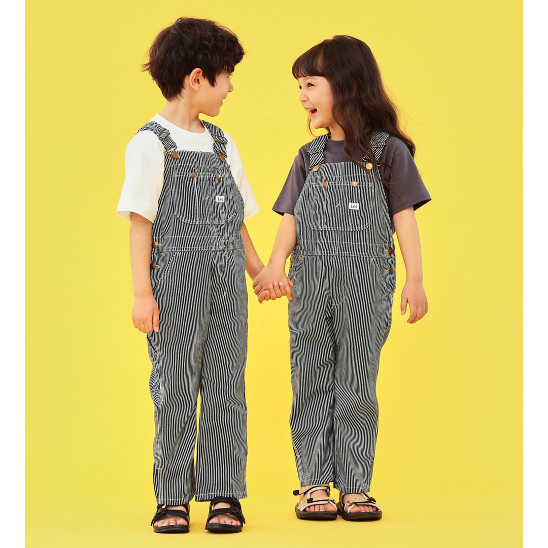 Lee(リー)のLee  オーバーオール　ストライプ　子ども　100cm キッズ/ベビー/マタニティのキッズ服男の子用(90cm~)(パンツ/スパッツ)の商品写真